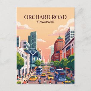 Cartão Postal Orchard Road Singapura