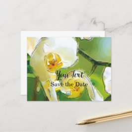 Cartão Postal Orchidee weiß - Aquarell-Design |