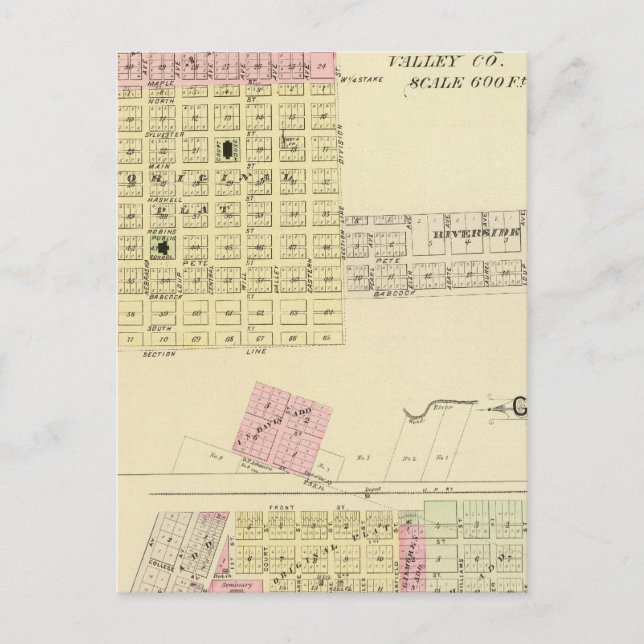 Cartão Postal Ord e Buffalo, Nebraska (Frente)