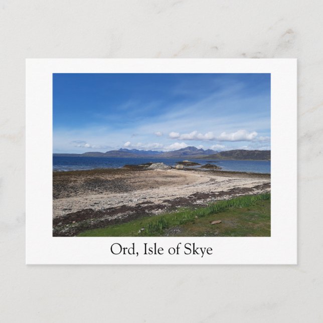 Cartão Postal Ord, Ilha de Skye  (Frente)