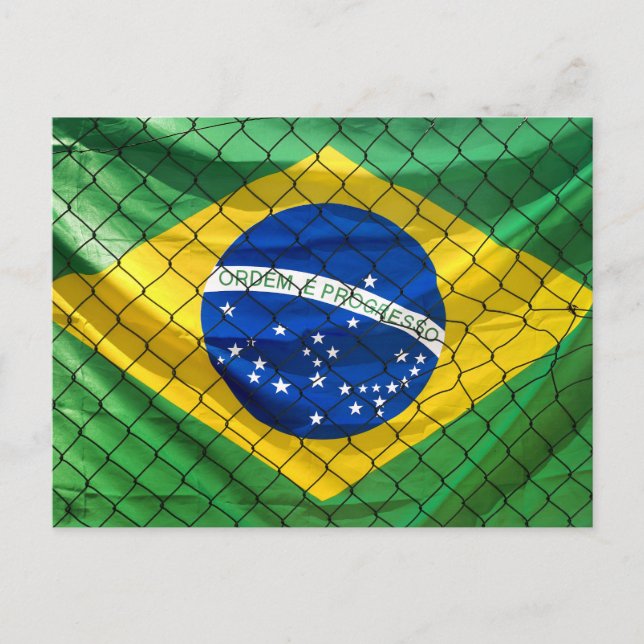 Cartão Postal Ordem e Progresso Bandeira do Brasil (Frente)