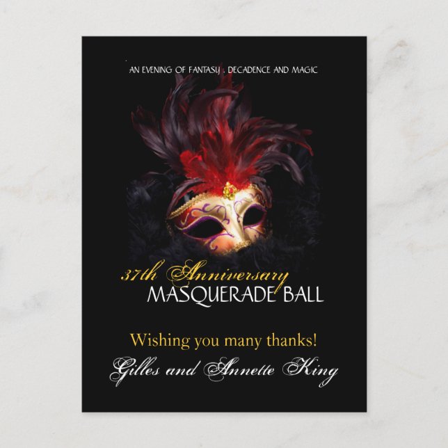 Cartão Postal Ordem Personalizada - Gilles e Annette (Frente)