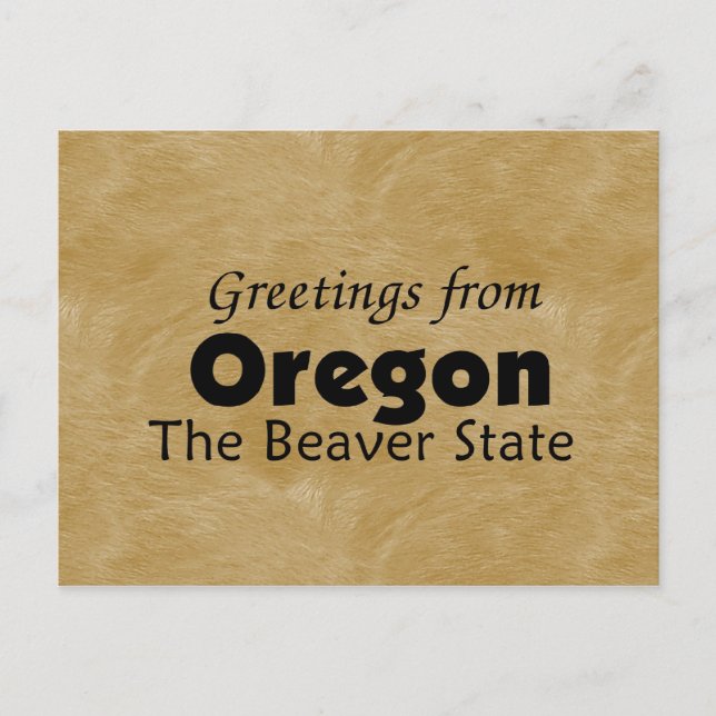 Cartão Postal Oregon (Frente)