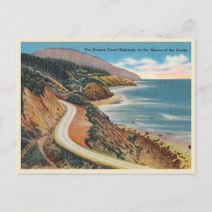 Cartão Postal Oregon Coast Highway Vintage