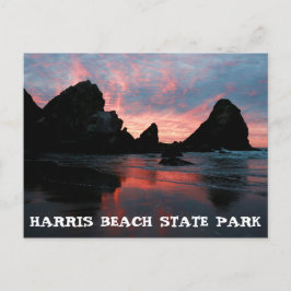 Cartão Postal Oregon Coast Sunrise Harris Beach Park