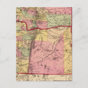 Cartão Postal Oregon, e o Território de Washington