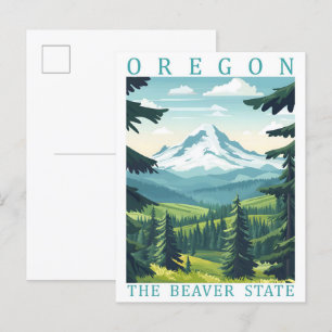 Cartão Postal Oregon, Estado do Beaver, Viagem