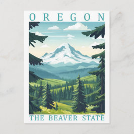 Cartão Postal Oregon, Estado do Beaver, Viagem