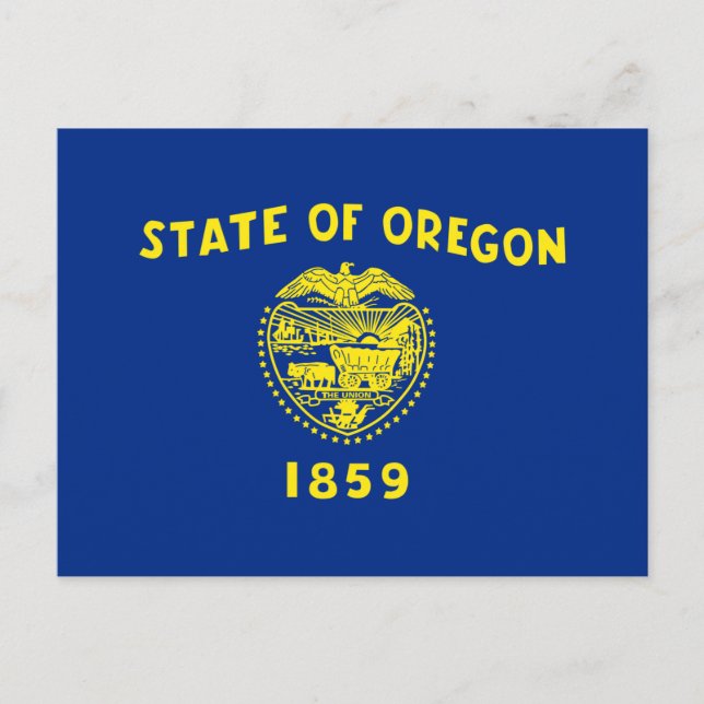 Cartão Postal Oregon Flag (Frente)