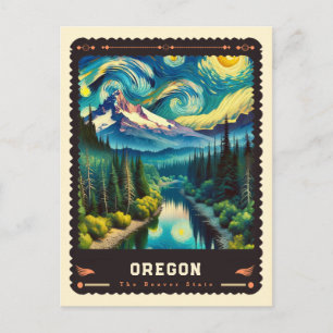 Cartão Postal Oregon   Inspirado em Vincent Van Gogh
