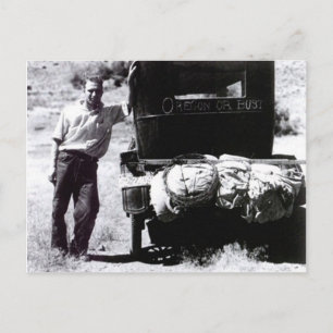 Cartão postal "OREGON OR BUST"! Promo para visita