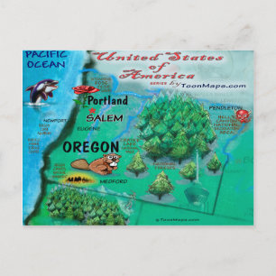 Cartão Postal Oregon USA Card