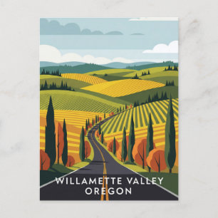 Cartão Postal Oregon Willamette Valley Viagem
