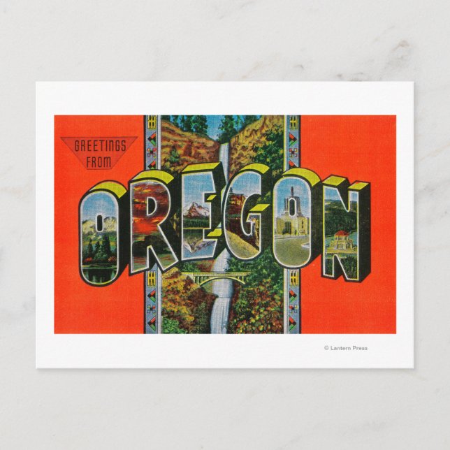Cartão Postal OregonGrande Cenas (Frente)