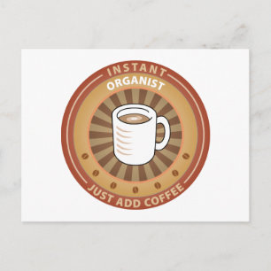 Cartão Postal Organista Instantâneo