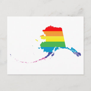 Cartão Postal orgulho alaska.