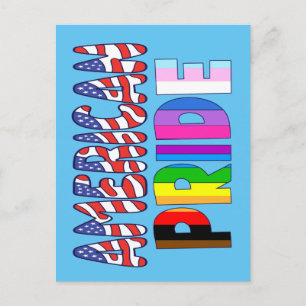Cartão Postal Orgulho Americano - Orgulho LGBTQ+ América Mês 4 d