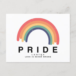 Cartão Postal Orgulho Amor ganha Arco-Íris Colorido LGBTQ