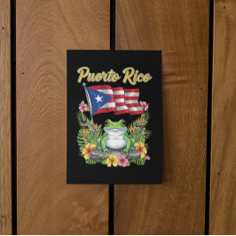 Cartão Postal Orgulho Boricua Sapo Porto Rico Coquí