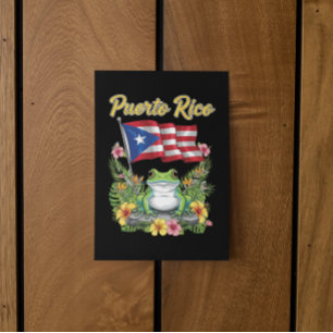 Cartão Postal Orgulho Boricua Sapo Porto Rico Coquí