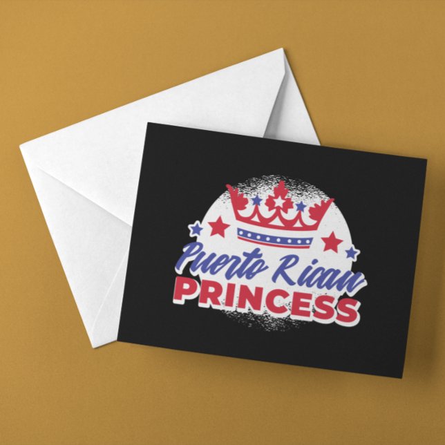 Cartão Postal Orgulho da Menina Boricua, Princesa Cute Cute (Puerto Rican Princess Cute Boricua Girl Pride Postcard)