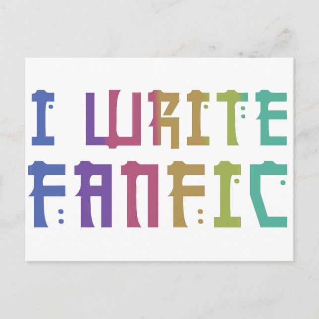 Cartão Postal Orgulho de Fanfic (Frente)