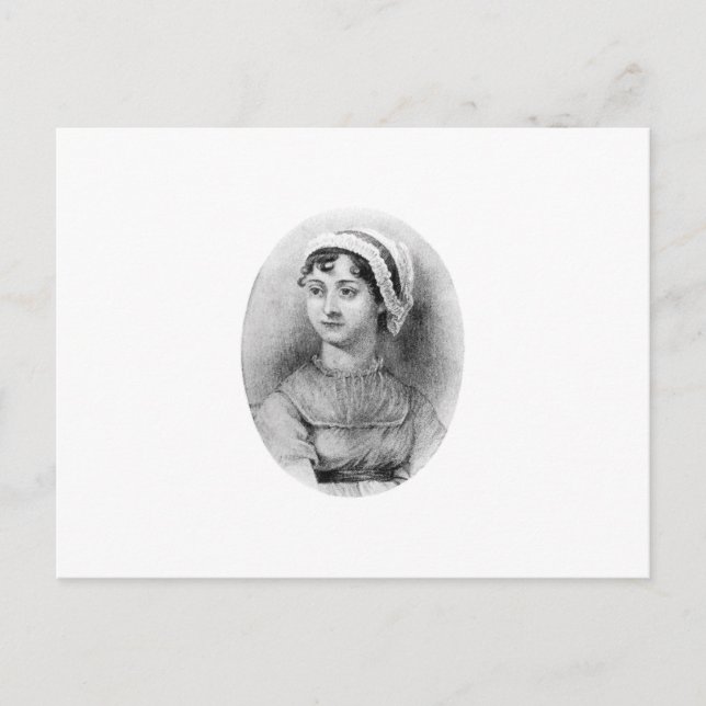 Cartão Postal Orgulho de Jane Austen (Frente)