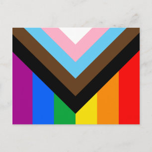 Cartão Postal Orgulho de progresso LGBTQ+