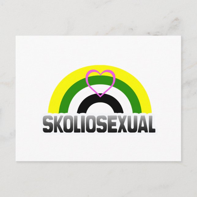 Cartão Postal Orgulho Escoliossexual (Frente)
