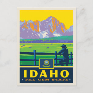 Cartão Postal Orgulho Estatal   Idaho