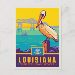 Cartão Postal Orgulho Estatal   Louisiana