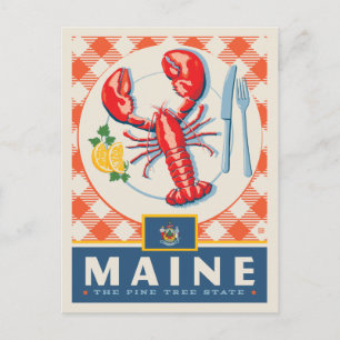 Cartão Postal Orgulho Estatal Maine