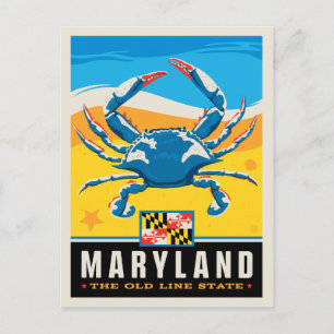 Cartão Postal Orgulho Estatal   Maryland