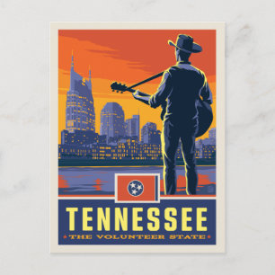 Cartão Postal Orgulho Estatal   Tennessee