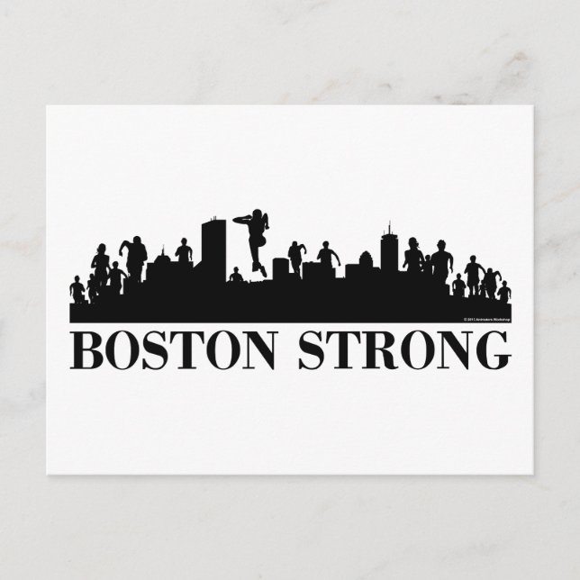 Cartão Postal Orgulho Forte de Boston (Frente)