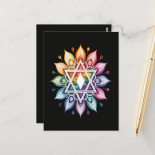 Cartão Postal Orgulho Gay Arco-íris LGBT