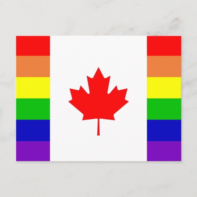 Cartão Postal Orgulho gay canadense (Frente)