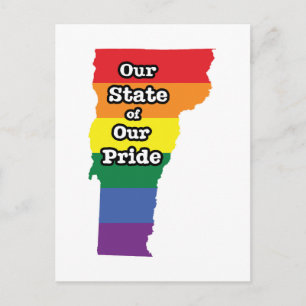Cartão Postal Orgulho Gay do Estado   Vermont