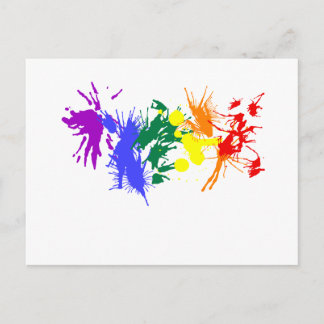 Cartão Postal Orgulho gay Paint