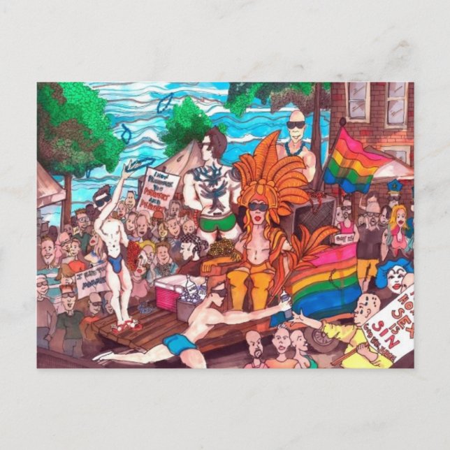 Cartão Postal Orgulho gay Postcard de Thompson Kellett (Frente)