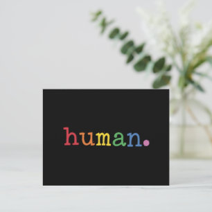 Cartão Postal Orgulho Humano LGBT Arco-íris Igualdade LGBTQ