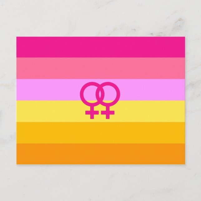 Cartão Postal Orgulho Lesbiano Dawn WLW (Frente)