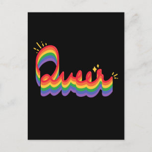 Cartão Postal Orgulho LGBT+. Amor estranho.