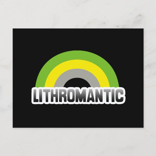 Cartão Postal Orgulho Litromântico (Frente)