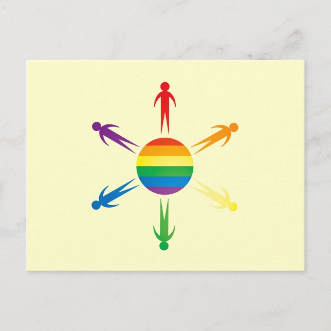 Cartão Postal Orgulho Mundial (Frente)