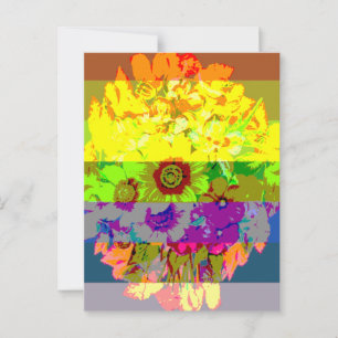 Cartão Postal orgulho na floração do cheio