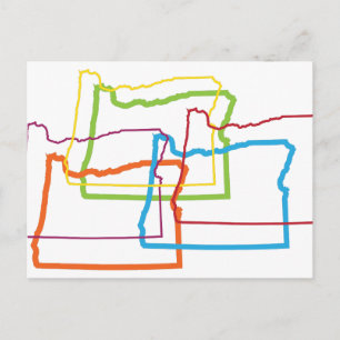 Cartão Postal orgulho oregoniano desfocado