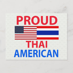 Cartão Postal Orgulho Tailandês Americano