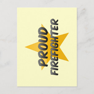 Cartão Postal Orgulhoso Bombeiro