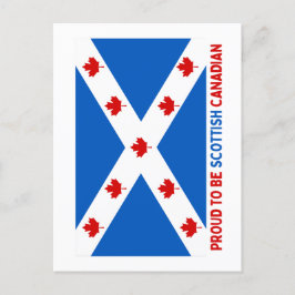 CARTÃO POSTAL ORGULHOSO DE SER CANADENSE ESCOCÊS!